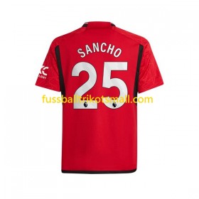 Fußballtrikots Manchester United Sancho 25 2023-2024 Kurzarm Heimtrikotsatz kaufen